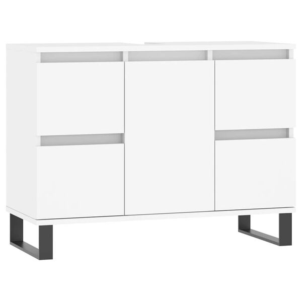 vidaXL Bathroom Cabinet White 80x33x60 cm Engineered Wood
