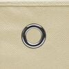 vidaXL Storage Boxes 10 pcs Non-woven Fabric 28x28x28 cm Cream