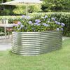 vidaXL Garden Raised Bed Galvanised Steel 175x100x68 cm Silver