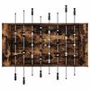 vidaXL Football Table 2 pcs Smoked Oak 146.5 x 74 x 85 cm