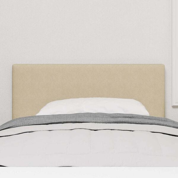 vidaXL LED Headboard with LED Strip Lights Grey Green 80 cm Polyester
