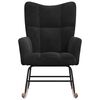 vidaXL Rocking Chair Black 78 x 61 x 98 cm Velvet