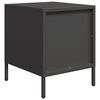 vidaXL Bedside Cabinets 2 pcs Black 35x39x43.5 cm Steel