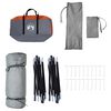 vidaXL Inner Tent with Roof Grey and Orange 520 x 520 x 190 cm Taffeta