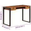 vidaXL Desk 110x55x78 cm Solid Acacia Wood and Steel