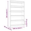 vidaXL Book Cabinet/Room Divider White 100x30x166 cm