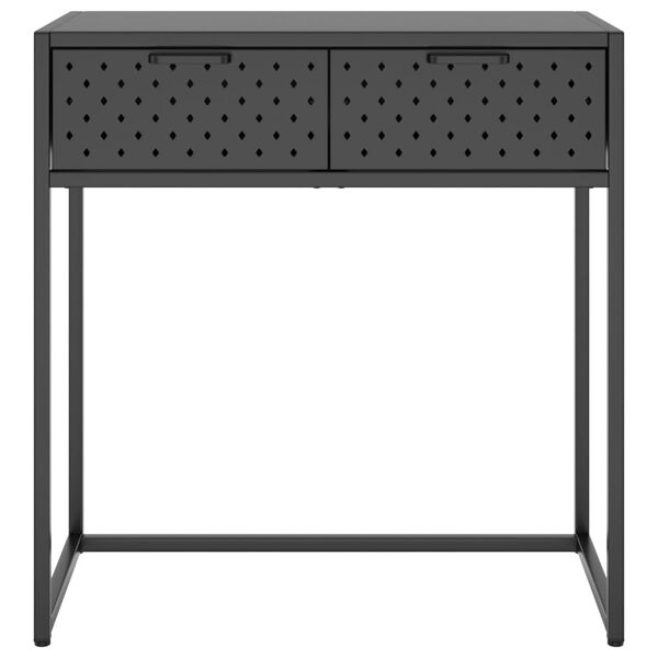 vidaXL Console Table Anthracite 72x35x75 cm Steel