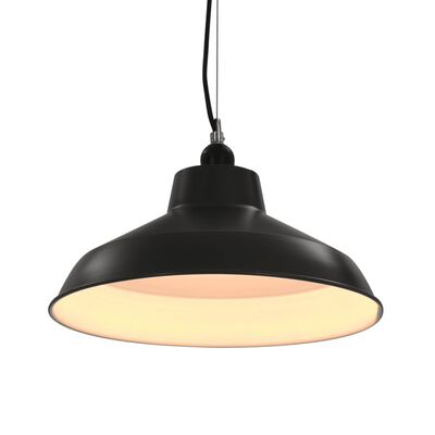 vidaXL Hanging Lamps 2 pcs Grey Round E27