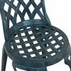vidaXL Garden Bistro Set 3 pcs Green Aluminium