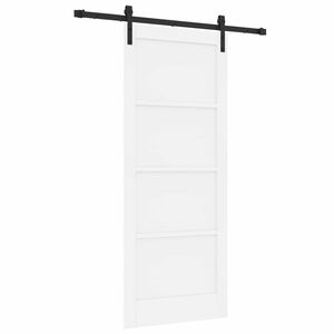 vidaXL Sliding Door White 83 x 202 cm Solid Pine Wood