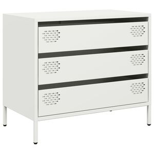 vidaXL Sideboard White 68x39x58.5 cm Cold-rolled Steel