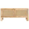 vidaXL Coffee Table 90x50x40 cm Solid Mango Wood and Natural Cane