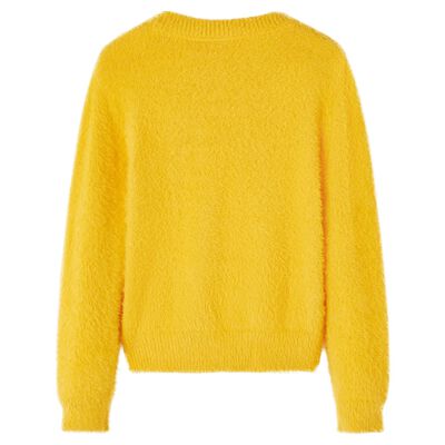 Kids' Sweater Knitted Dark Ochre 92
