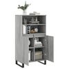 vidaXL Highboard Grey Sonoma 60x36x110 cm Engineered Wood