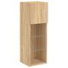 vidaXL 6 Piece TV Wall Units with LED Sonoma Oak Engineered Wood