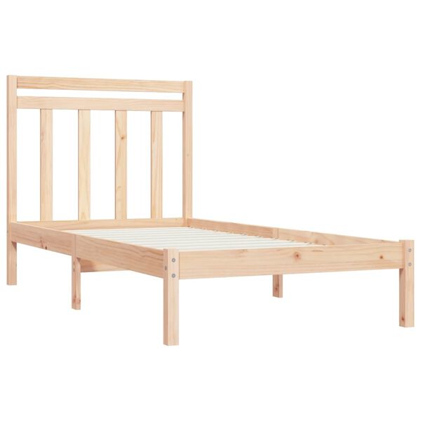 vidaXL Bed Frame without Mattress 90x190 cm Single Solid Wood