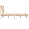 vidaXL Bed Frame without Mattress 180x200 cm Super King Solid Wood Pine