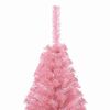 vidaXL Artificial Pre-lit Christmas Tree with 150 LEDs Pink 120 cm PVC
