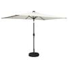 vidaXL Garden Parasol with LED Lights and Base 200 x 300 cm Polyester