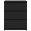 vidaXL Sideboard Black 60x35x76 cm Engineered Wood