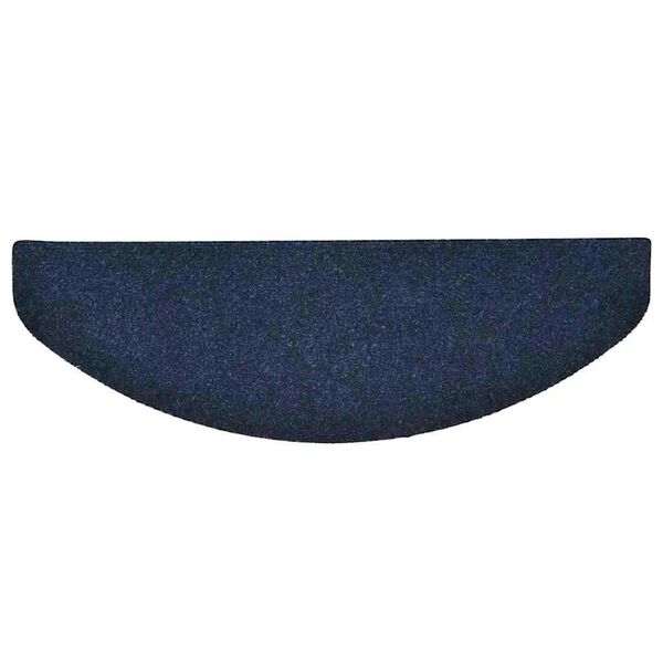 vidaXL Stair Mats Self-adhesive 20 pcs 65x21x4 cm Navy Half Round Large
