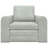 vidaXL Folding Sofa Bed Light Grey 98 x 71 x 83 cm Velvet