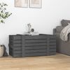 vidaXL Storage Box Grey 91x40.5x42 cm Solid Wood Pine