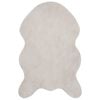 vidaXL Anti-Slip Faux Rabbit Fur Rug OLITE Beige 50 x 80 cm Polyester