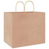 vidaXL Paper Bags 50 pcs with Handles Brown 32x22x28 cm
