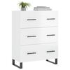 vidaXL Sideboard High Gloss White 69.5x34x90 cm Engineered Wood