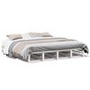 vidaXL Bed Frame without Mattress White 200x200 cm Solid Wood Pine