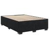 vidaXL Box Spring Bed with Mattress Black 140x200 cm Velvet
