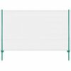 vidaXL Wire Mesh Fence with Posts Steel 25x2 m Green