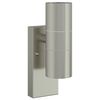 vidaXL Outdoor Wall Lights 2 pcs Silver 7 x 10 x 22 cm Stainless steel