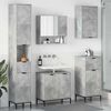 vidaXL Bathroom Furniture Set Concrete Grey Engineered wood, Metal