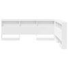 vidaXL Storage Headboard with Shelf White 150 cm Engineered Wood