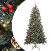 vidaXL Artificial Christmas Tree with 300 LEDs with Stand Green 210 cm