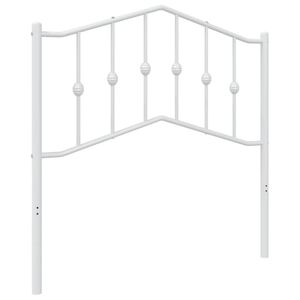 vidaXL Metal Replace Headboard White 90 cm
