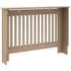 vidaXL Radiator Cover 2 pcs Brown 112 x 19 x 81.5cm Engineered Wood