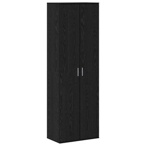 vidaXL Highboard Black oak 60 x 35 x 180 cm Engineered wood