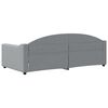 vidaXL Day Bed without Mattress Light Grey 90x190 cm Single Fabric