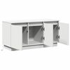 vidaXL TV Cabinet White 100 x 38 x 49 cm Engineered Wood