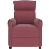 vidaXL Massage Chair Wine Red Fabric