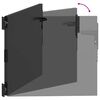 vidaXL Garden Gate with Lock Black 85 x 100 cm Powder-coated steel