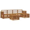 vidaXL Outdoor Sofa Set 6 pcs Natural