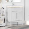 vidaXL Bathroom Sink Cabinet with Shelf FLORO White 60 x 40 x 80 cm