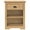 vidaXL Bedside Cabinet with Drawer BODO Honey Brown 53 x 38.5 x 67 cm