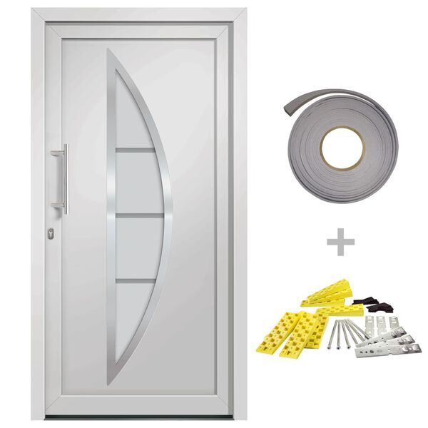 vidaXL Front Door White 98x200 cm