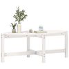 vidaXL Coffee Table White 118x63x45 cm Solid Wood Pine