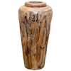 vidaXL Decoration Vase 40x80 cm Solid Teak Wood